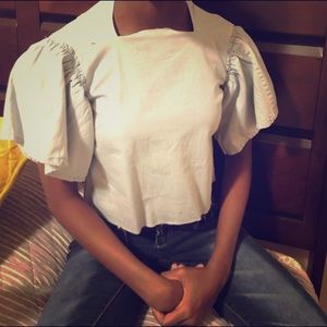 This is a cute blouse that can be worn to anywhere